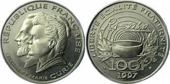 100 francs (Pierre y Maria Curie)