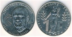 1 franc (100 aniversario del Nacimiento de Jacques Rueff)