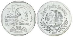 2 francs (50 Aniversario de la Declaración de Derechos Humanos)