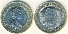 2 pounds (Tricentenario 1704-2004)