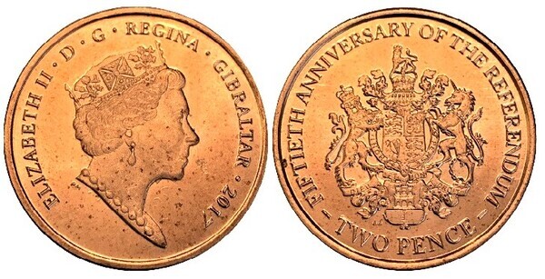 2 pence (50 Aniversario del Referendum)