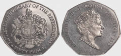 50 pence (50 Aniversario del Referendum)