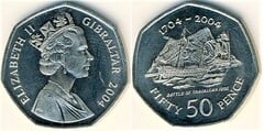 50 pence (Batalla de Trafalgar)