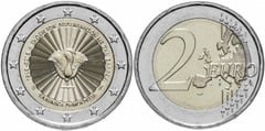 2 euro (70 Aniversario de la Unión de las Islas del Dodecaneso con Grecia)