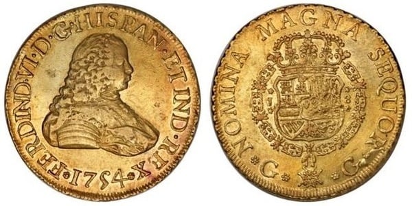 8 escudos (Fernando VI)