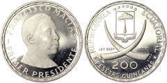 200 pesetas guineanas (Primer presidente Francisco Macías)