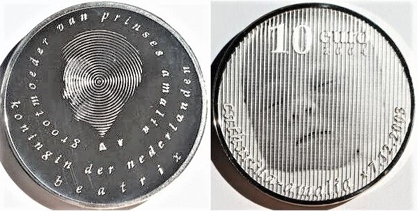 10 euro (Nacimiento de la Princesa Catharina-Amalia)
