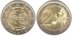 2 euro (10 Aniversario de la Unión Económica Monetaria / UEM / EMU)