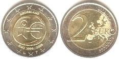 2 euro (10 Aniversario de la Unión Económica Monetaria / UEM / EMU)