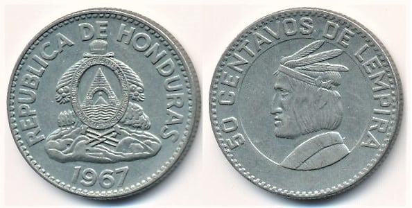 Moeda dos Estados Unidos - 50 cents - 1967 - Prata (.40