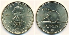 20 forint (200 Aniversario del nacimiento de Deák Ferenc)