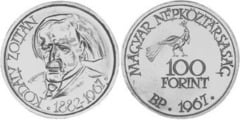 100 forint (85 Aniversario del Nacimiento de Zoltán Kodály)