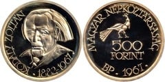 500 forint (85 Aniversario del Nacimiento de Zoltán Kodály)
