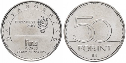 50 forint (XVII Campeonato Mundial de Natación - Budapest 2017)