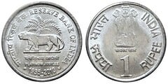 1 rupee (75 Aniversario del Banco de la Reserva)