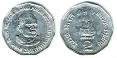 2 rupees (100 Aniversario del Nacimiento del Dr. Syama Prasad Mookerjee)