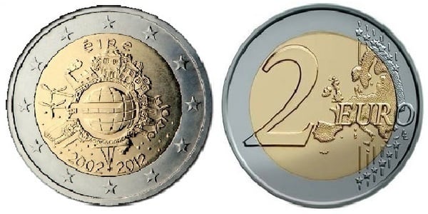 2 euro (10 Aniversario de la Circulación del Euro)