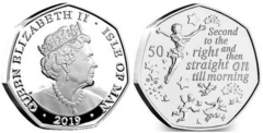 50 pence (90 Aniversario de Peter Pan - Segundo a la Derecha)