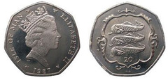 20 Pence (Elizabeth II 3rd retrato)