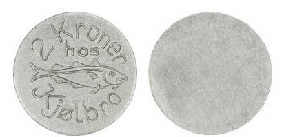 2 krone (J. F. Kjølbro-Moneda de emergencia)