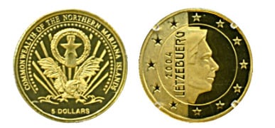 5 dollars (Luxemburgo)