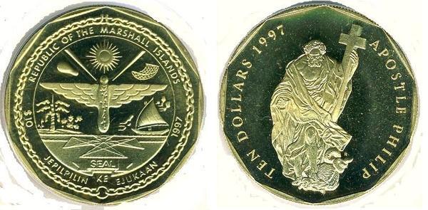 10 dollars (Apóstol Felipe)