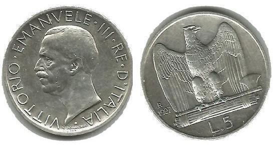 5 lire (Vittorio Emanuele III)