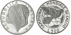 500 lire (14 Copa Mundial de Fútbol Italia-1990)