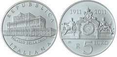 5 euro (Centenario del Palacio de la Ceca de Roma)