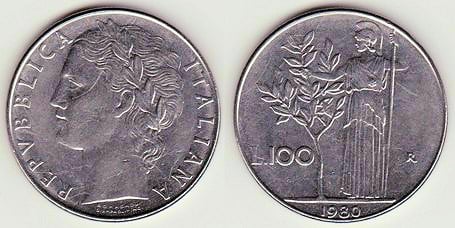 Parecer Sembrar Disminución Moneda 100 lire 1955-1989P de Italia | Foronum