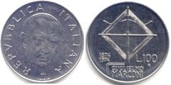 100 lire (100 Aniversario del Nacimiento de Guglielmo Marconi)