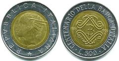 500 lire (Centenario del Banco de Italia)