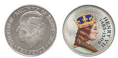10 pence (Rey Enrique VII)