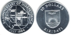 10 dollars (5º Aniversario de la Independencia)