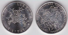 1 litas (Presidencia-Consejo de Lituania Unión Europea)
