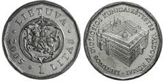 1 litas (Reconstrucción del Palacio Real)