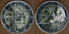 2 euro (125 Aniversario de la Dinastía Nassau-Weilburg)