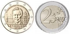 2 euro (25º Aniversario de la Ascensión al Trono del Gran Duque Enrique)