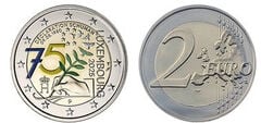 2 euro (75º Aniversario de la Declaración Schuman-Color)