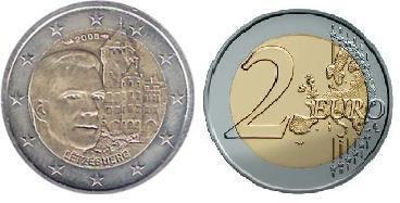 2 euro (Gran Duque Henri y Castillo de Berg)