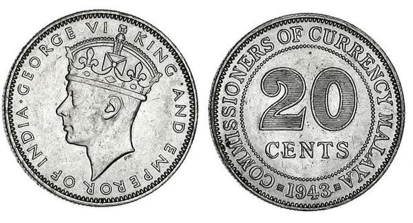 20 cents (George VI)