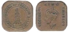 1/2 cent (George VI)