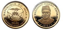 100 francs (Presidente Modibo Keita)