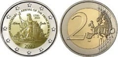 2 euro (225 Aniversario de la Llegada de los Franceses a Malta)