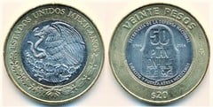 20 pesos (50 Aniversario de la Aplicación del Plan DN-III-E)