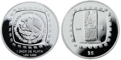 5 pesos (Hacha Ceremonial)