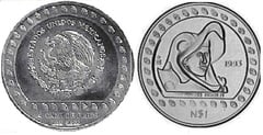 1 nuevo peso (Guerrero Aguila)