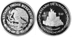 10 pesos (Estado de Sinaloa-Lugar de Pitahayas)