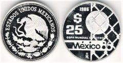 25 pesos (Copa Mundial de Futbol-México 86)