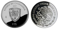 10 Pesos (Chihuahua Heráldica)